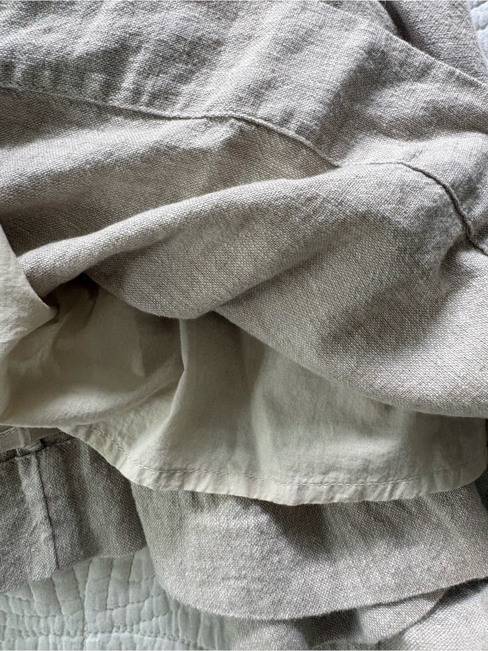Abercrombie & Fitch Taupe Button-Front Pocket Shirt Dress - Picture 8 of 9